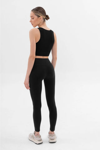 Legging 120 den. Vêtements de sport noirs pour le yoga et le pilates 🇮🇹 - OZE lingerie