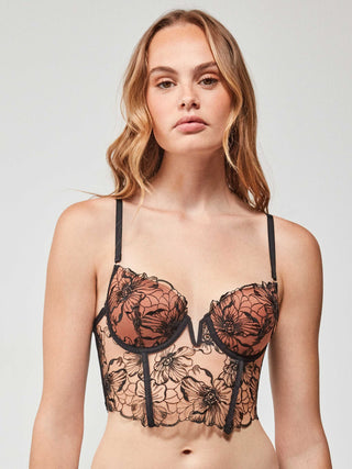 Bustier en dentelle : Le floral - OZE lingerie