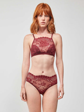 Top avec armatures et bonnets rembourrés en dentelle - OZE lingerie